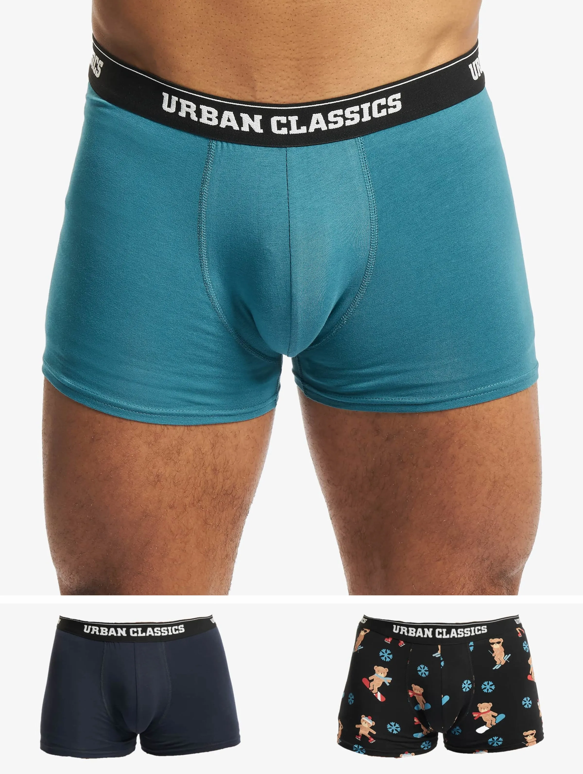 URBAN CLASSICS ORGANIC XMAS 3PACK BOXERSHORT