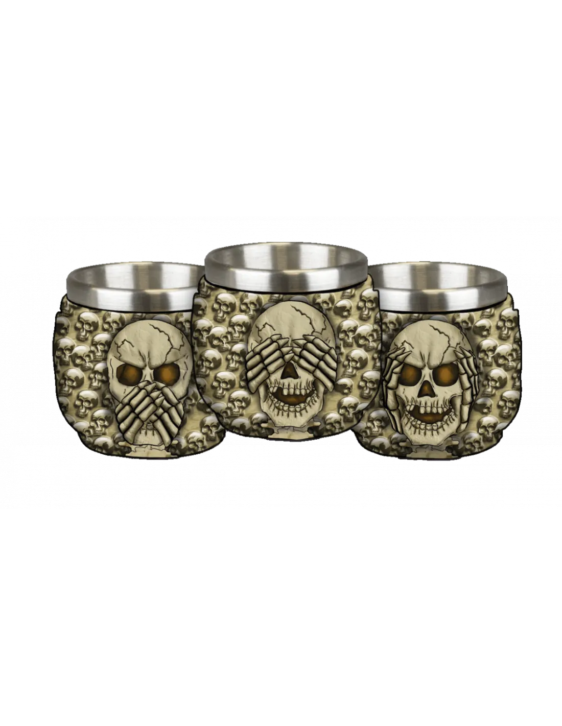 Vaso de chupito, 3 calaveras
