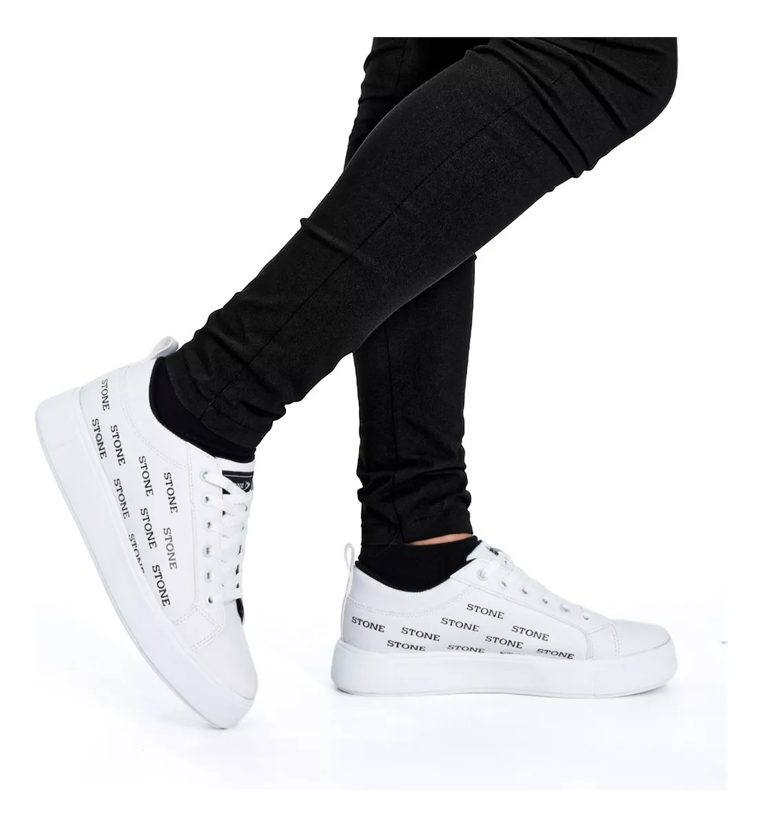 Zapatilla Urbana Hombre Liviana Comoda Plataforma Stone 8147