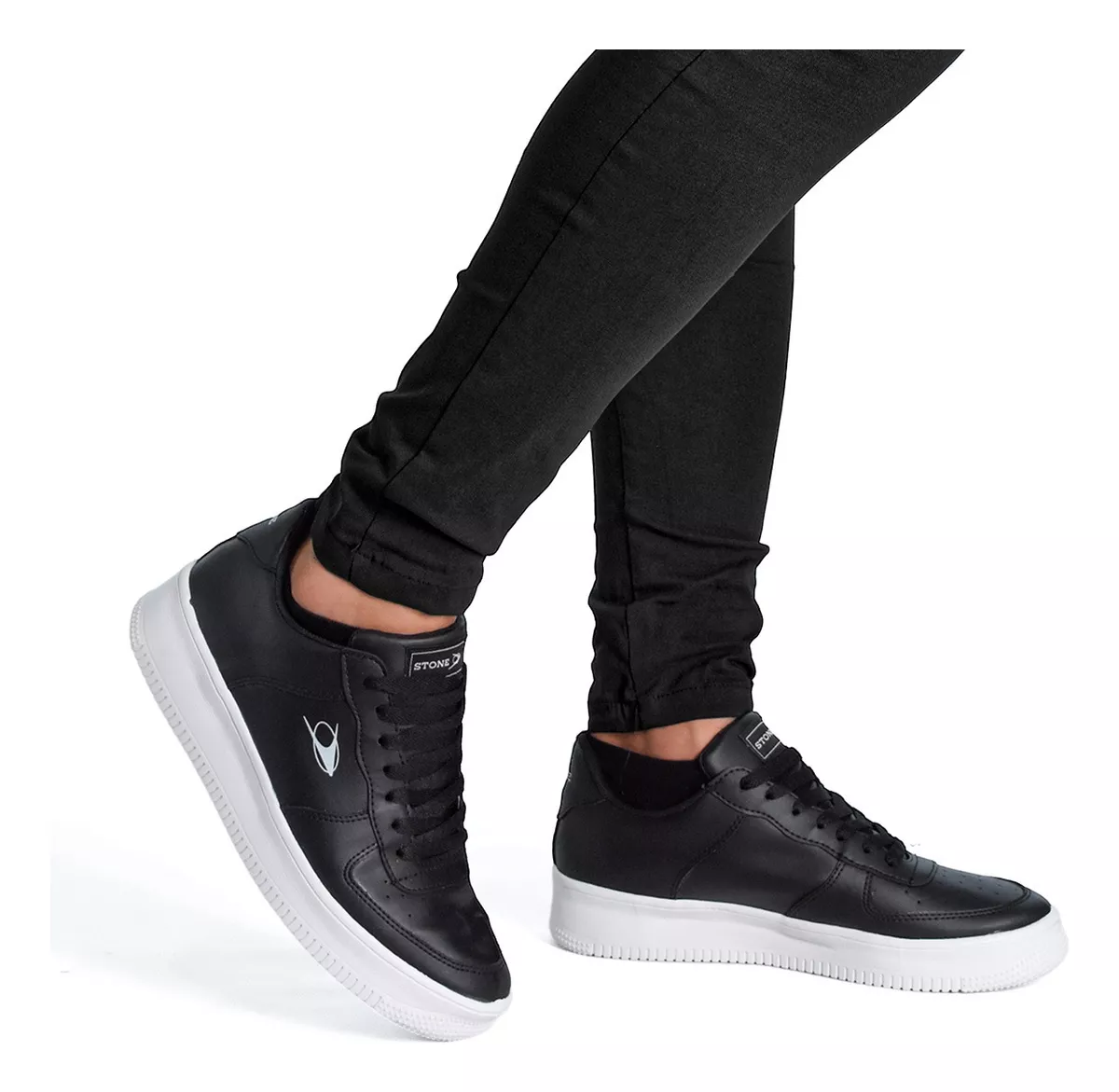 Zapatilla Urbana Hombre Sneaker Cómoda Eco Cuero Stone 8071
