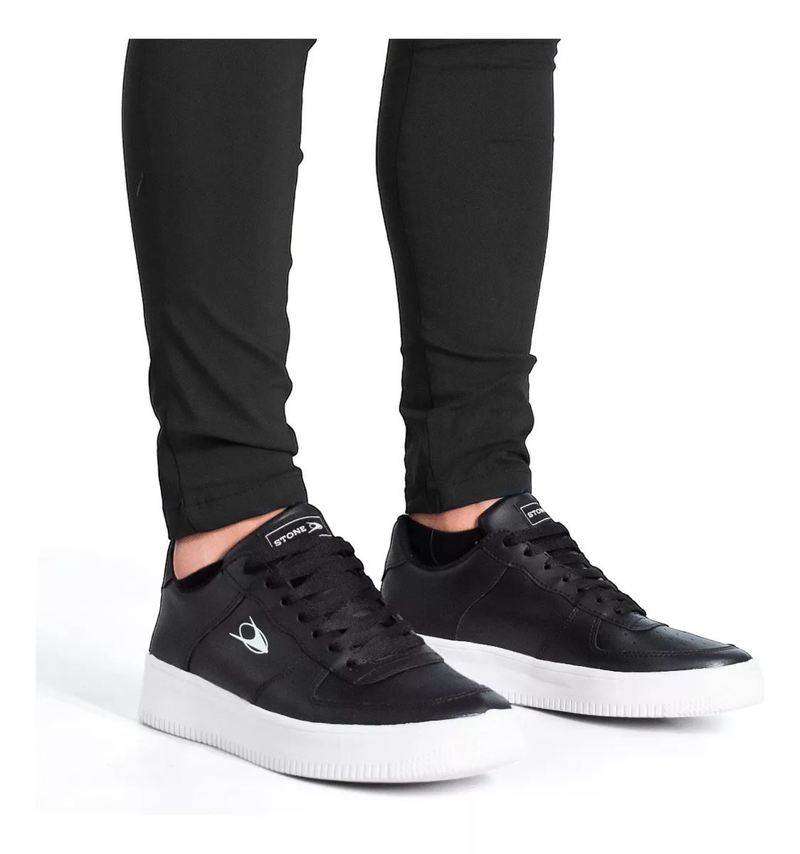 Zapatilla Urbana Hombre Sneaker Cómoda Eco Cuero Stone 8071