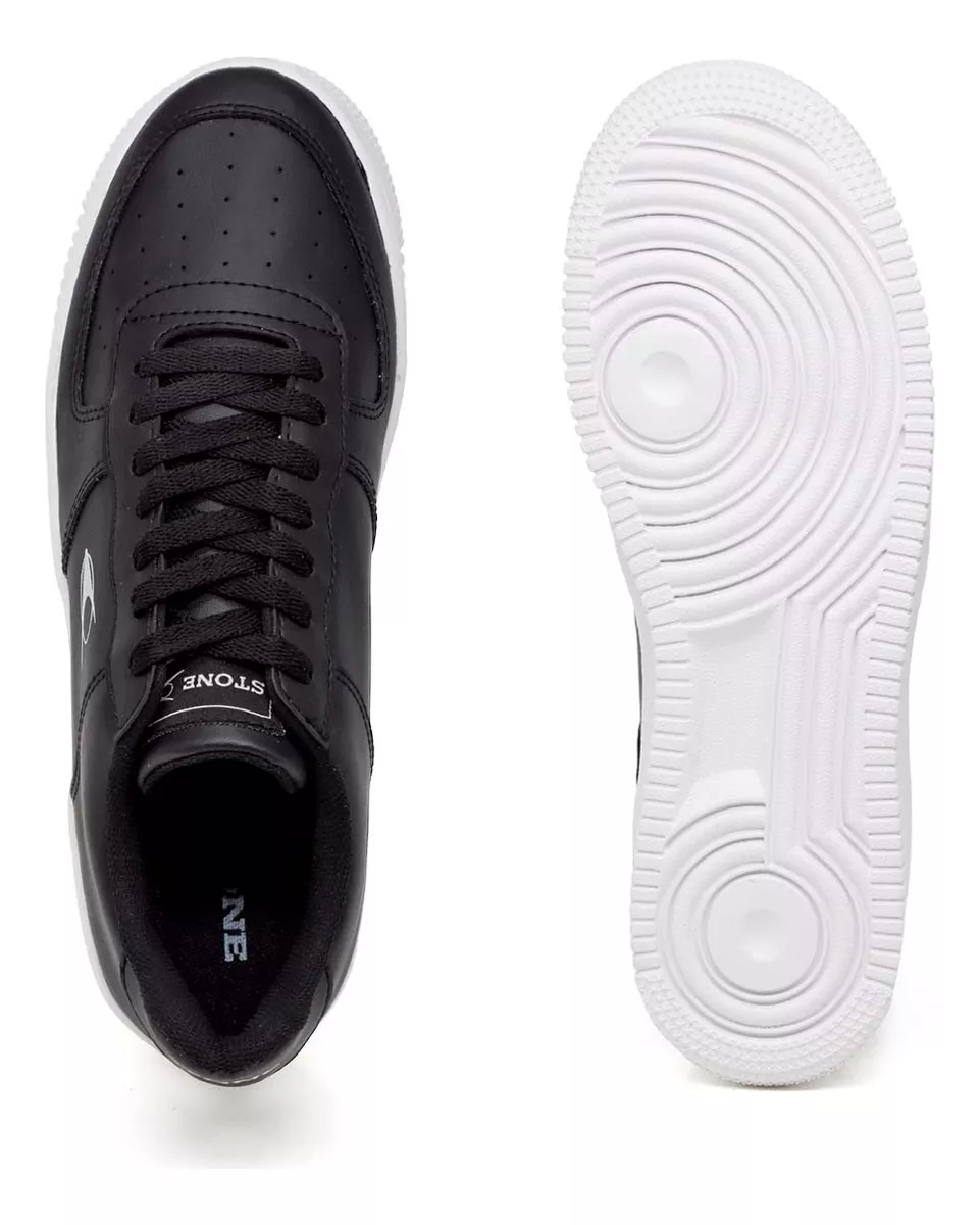 Zapatilla Urbana Hombre Sneaker Cómoda Eco Cuero Stone 8071