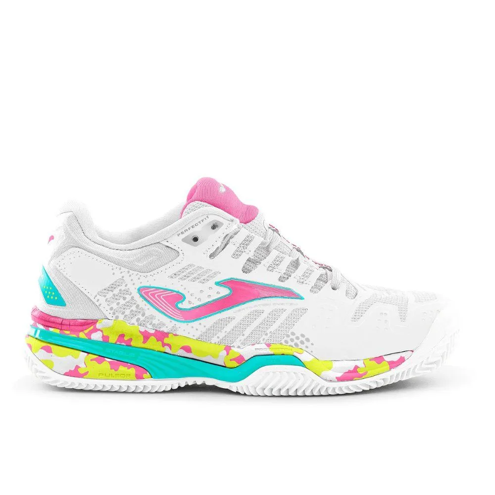 ZAPATILLAS PÁDEL JOMA SLAM JR 2332 WHITE PINK.