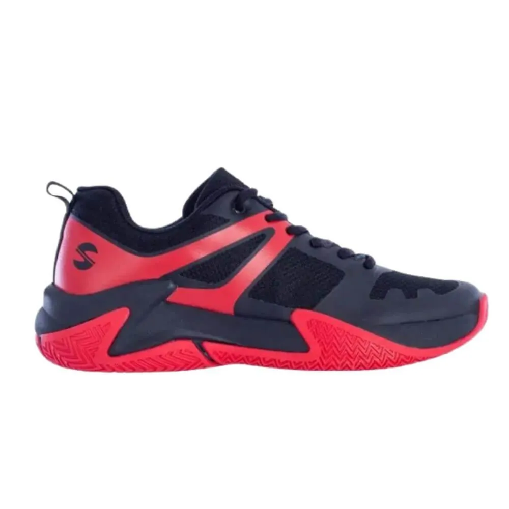 Zapatillas Pádel Softee Rotatory. Negro/rojo.