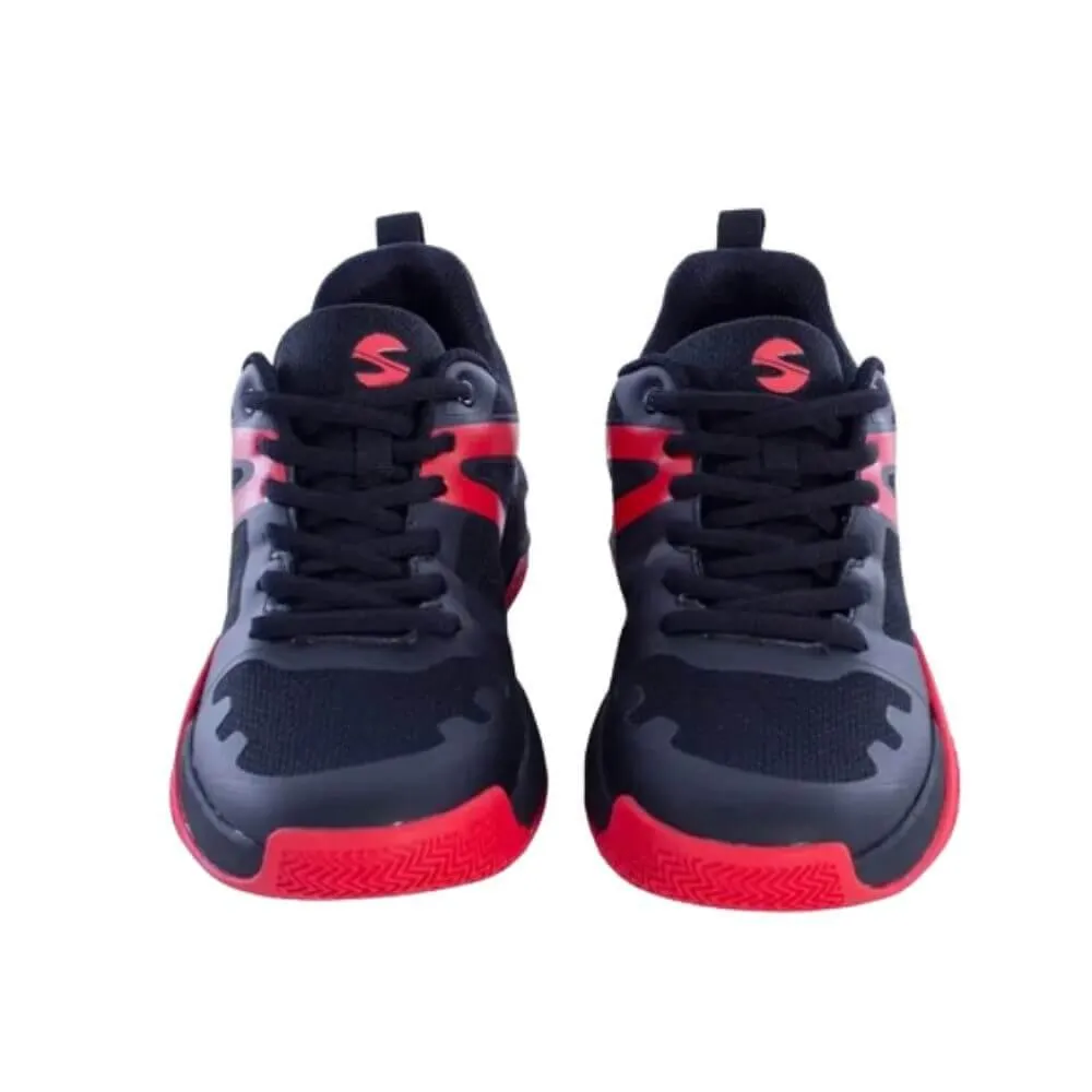 Zapatillas Pádel Softee Rotatory. Negro/rojo.