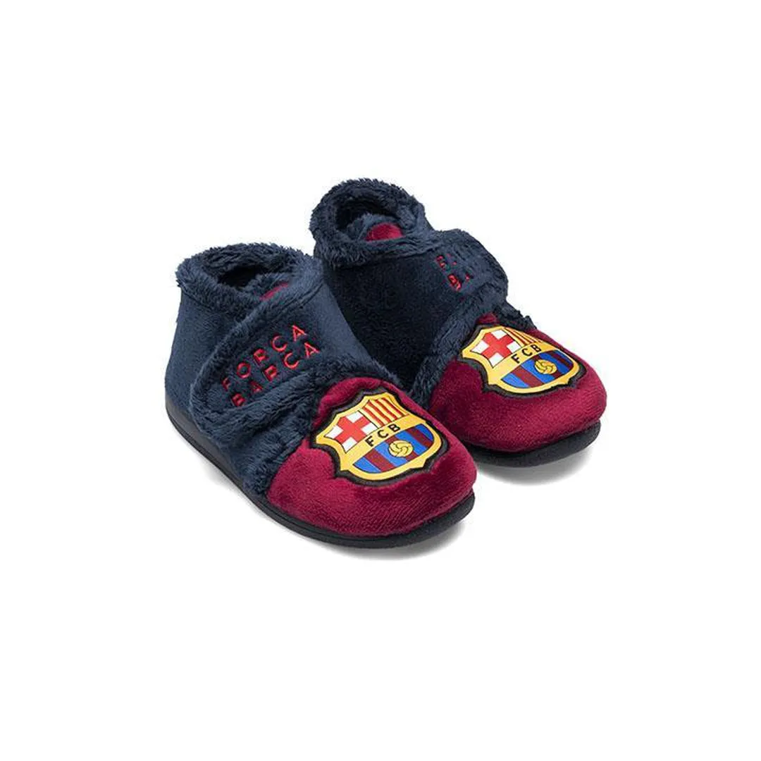 Zapatillas tipo Botita para nio/a FC Barcelona Oficiales con Escudo