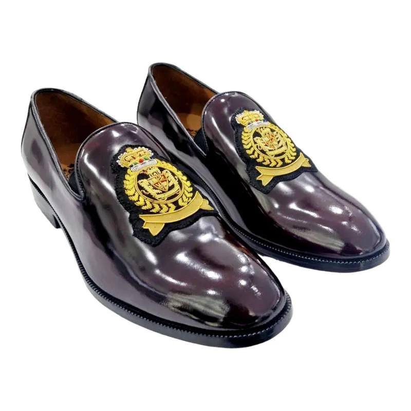 ZAPATOS VESTIR HOMBRE FLORENTIC ADORNO ESCUDO BURDEOS