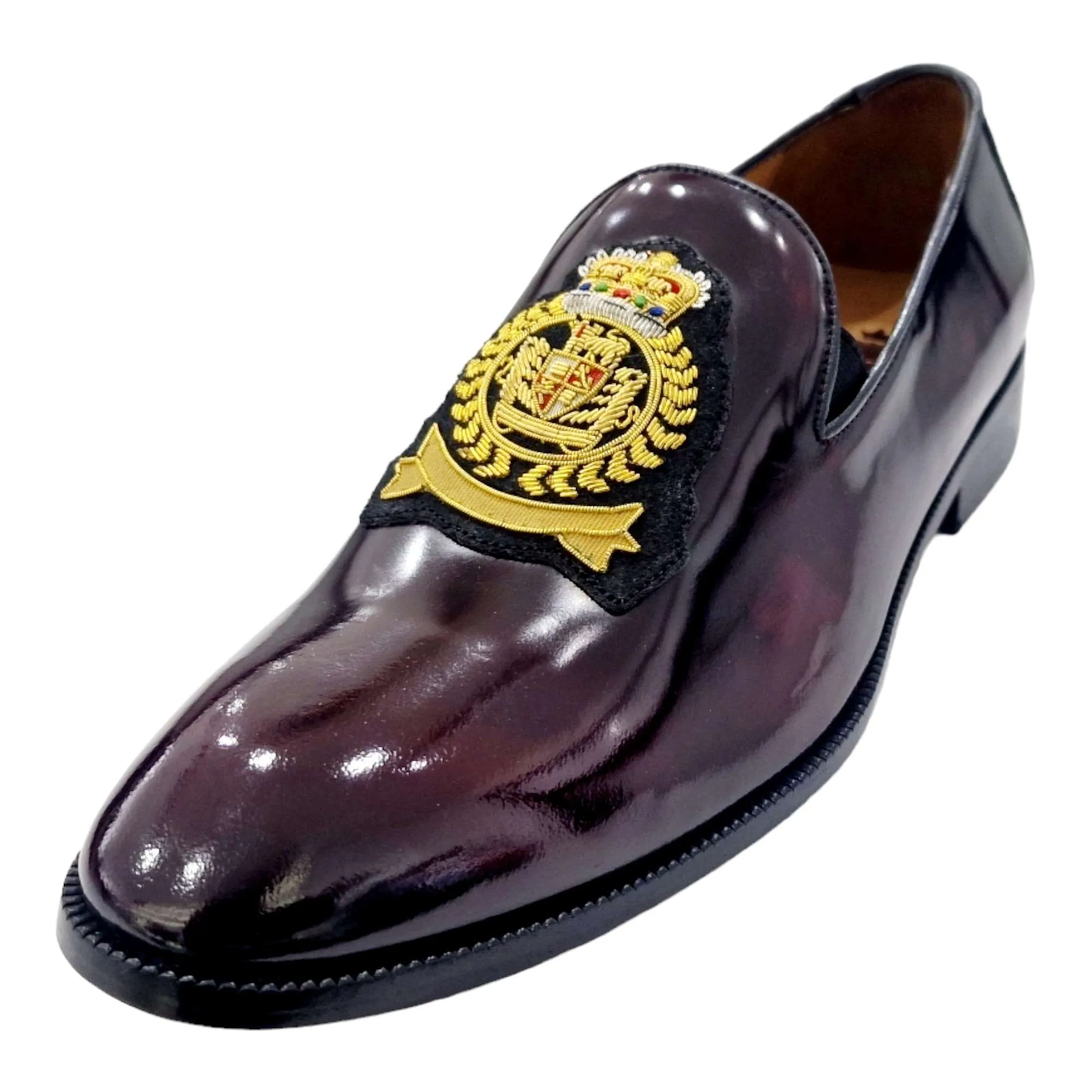 ZAPATOS VESTIR HOMBRE FLORENTIC ADORNO ESCUDO BURDEOS
