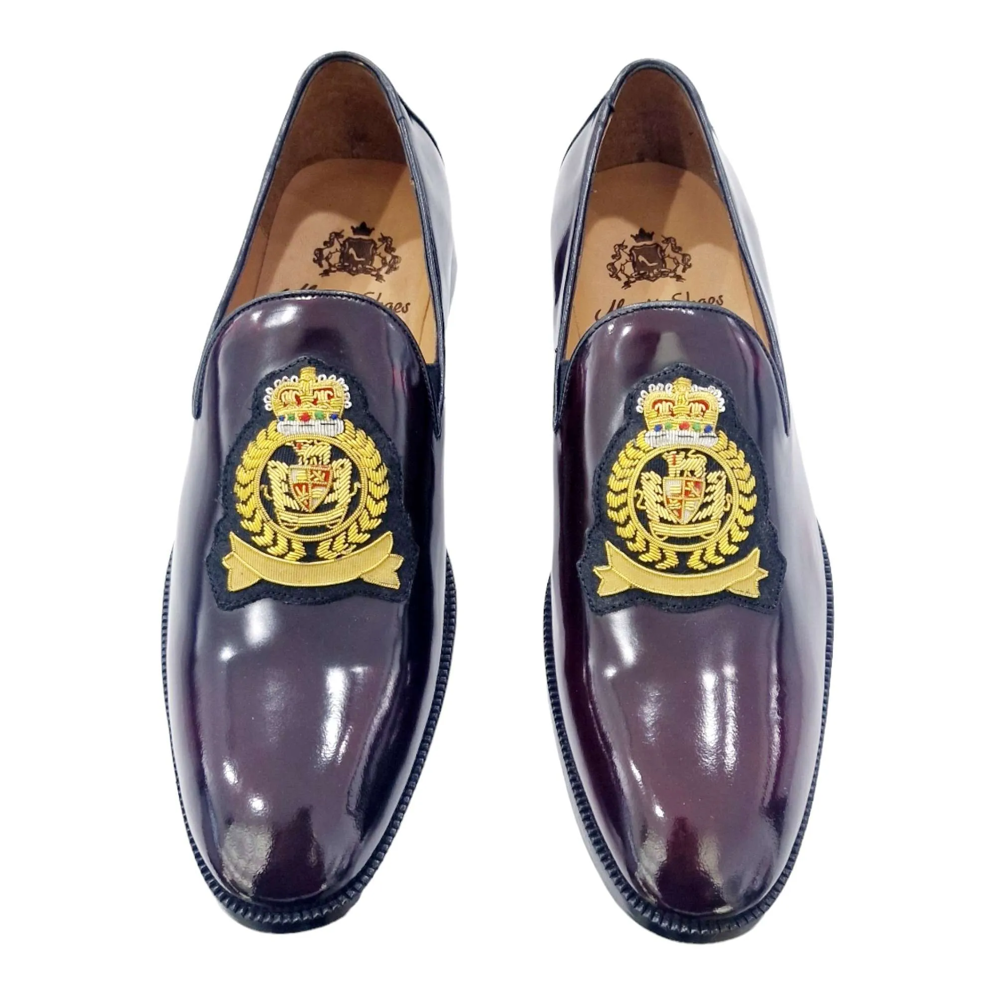 ZAPATOS VESTIR HOMBRE FLORENTIC ADORNO ESCUDO BURDEOS