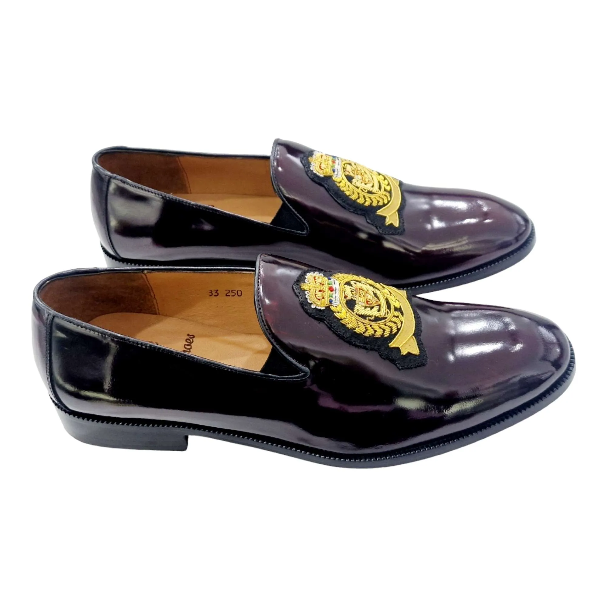 ZAPATOS VESTIR HOMBRE FLORENTIC ADORNO ESCUDO BURDEOS